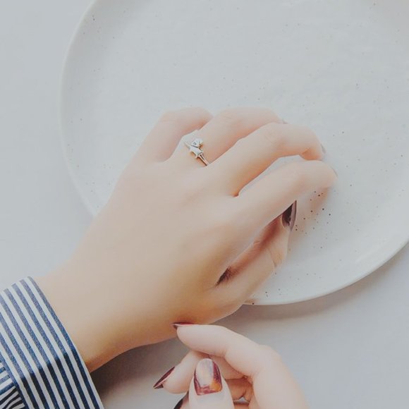 Sterling Silver Dog Ring Cute Animal Ring - Picture 6 of 6